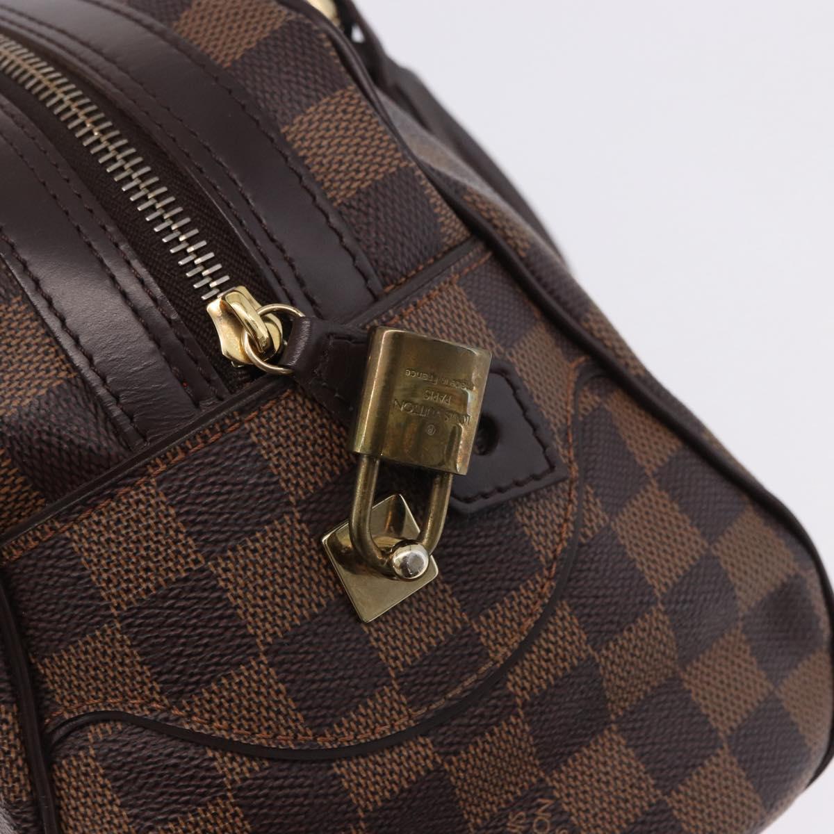 LOUIS VUITTON Damier Ebene Duomo Hand Bag N60008 LV Auth 198344V