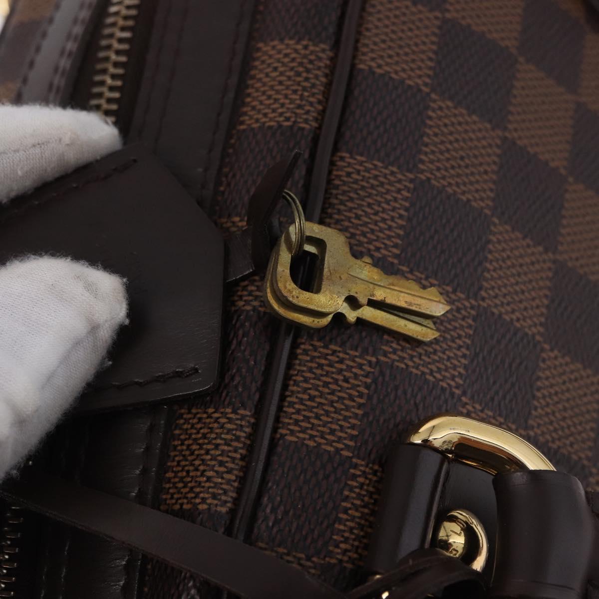 LOUIS VUITTON Damier Ebene Duomo Hand Bag N60008 LV Auth 198344V