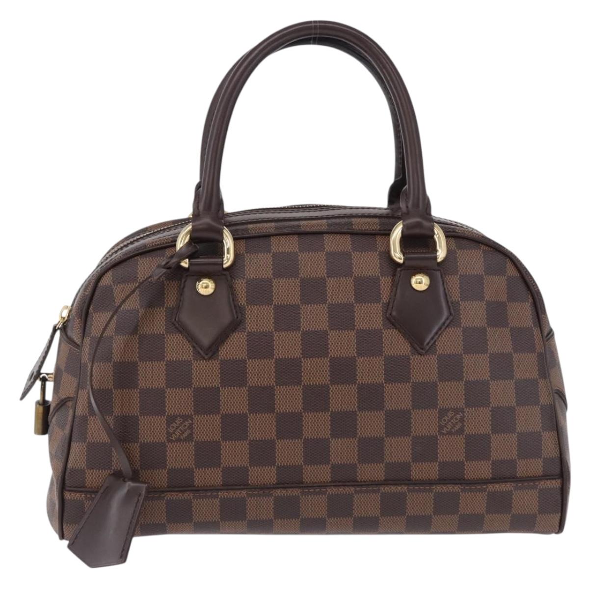 LOUIS VUITTON Damier Ebene Duomo Hand Bag N60008 LV Auth 198344V