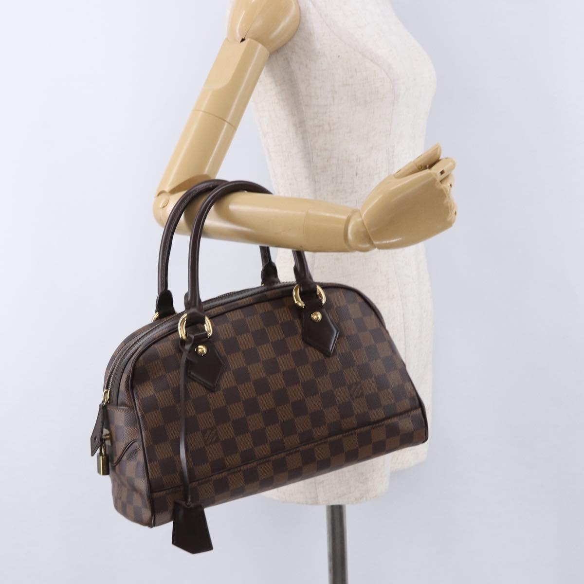 LOUIS VUITTON Damier Ebene Duomo Hand Bag N60008 LV Auth 198344V