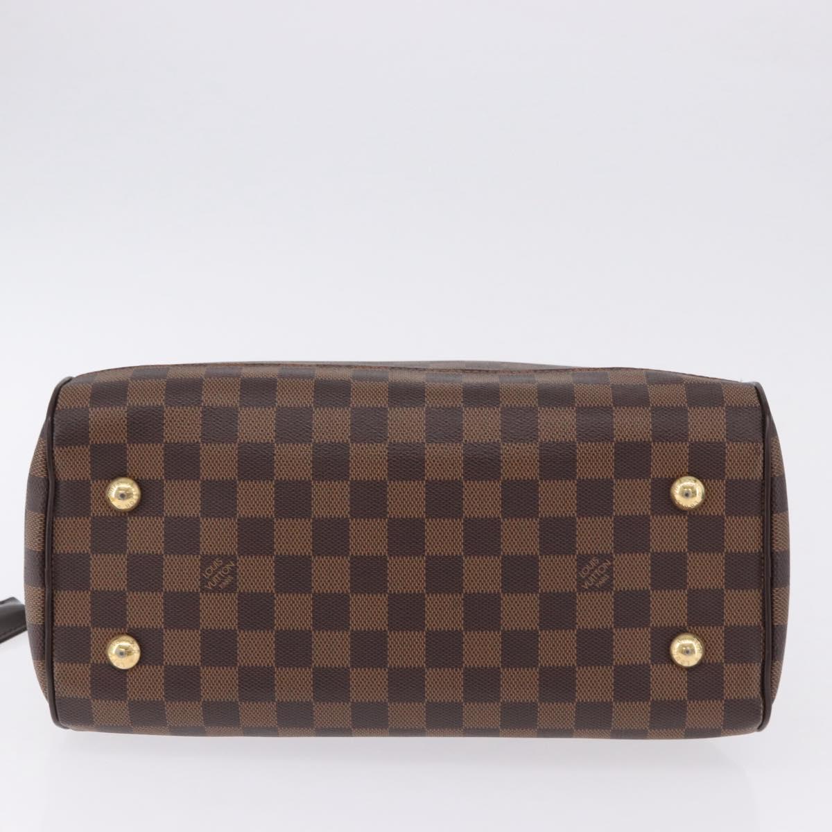 LOUIS VUITTON Damier Ebene Duomo Hand Bag N60008 LV Auth 198344V