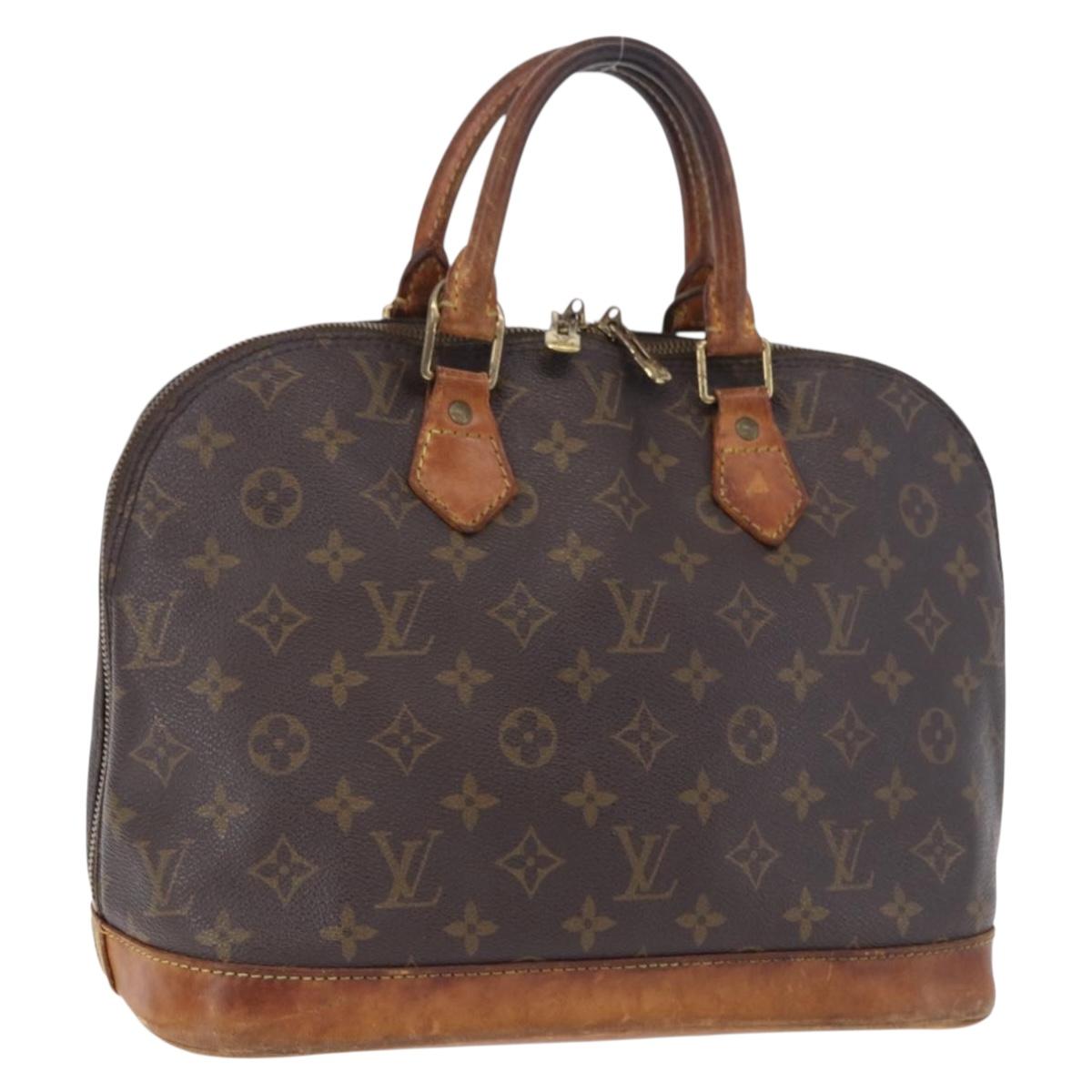 LOUIS VUITTON Monogram Alma Hand Bag M51130 LV Auth 198346