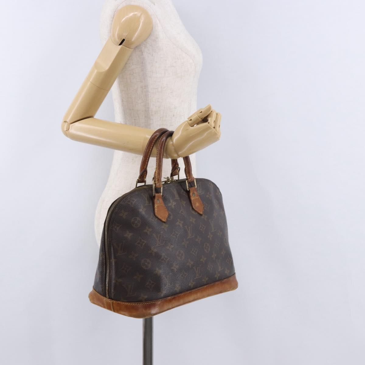 LOUIS VUITTON Monogram Alma Hand Bag M51130 LV Auth 198346