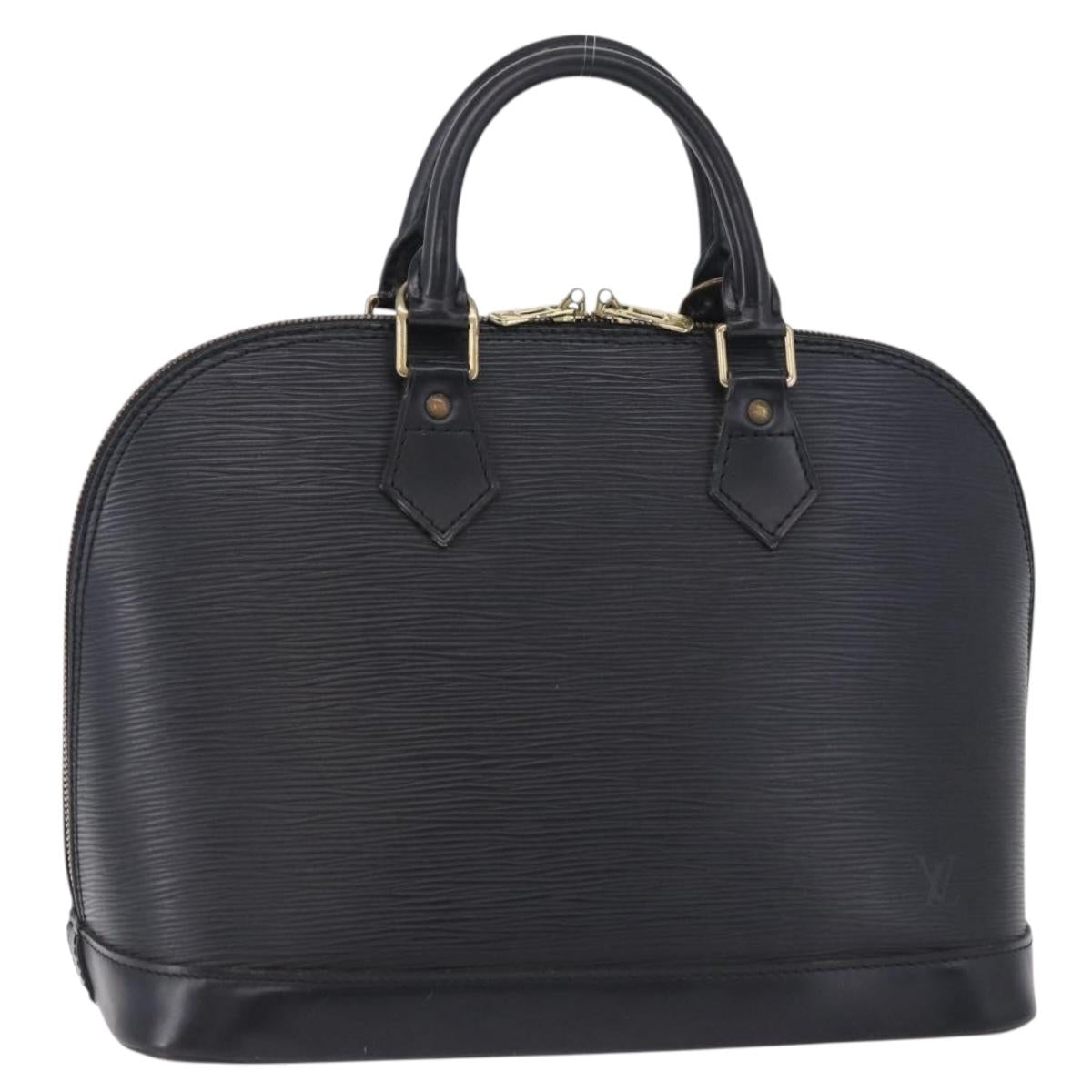 LOUIS VUITTON Epi Alma Hand Bag Noir Black M52142 LV Auth 198348A