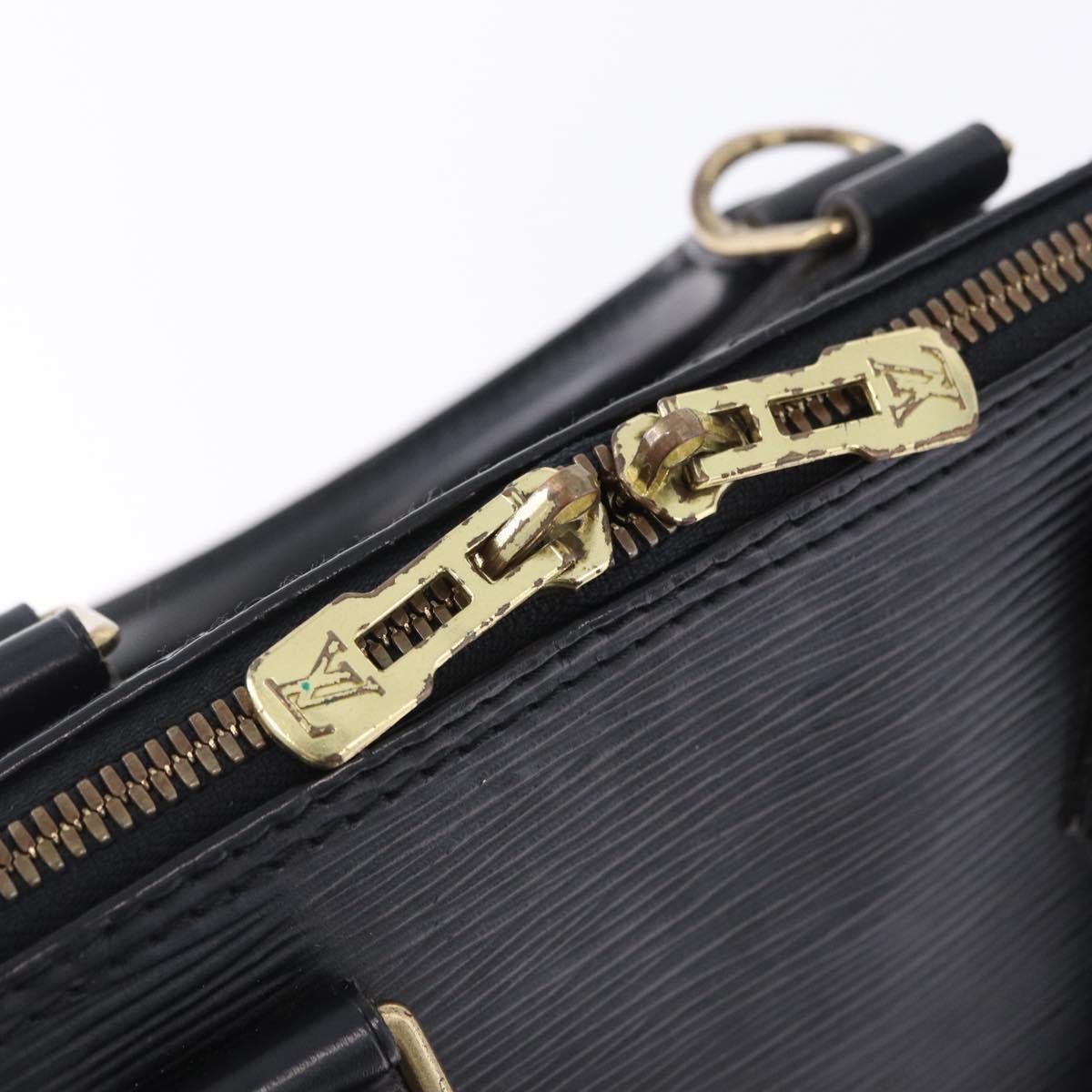 LOUIS VUITTON Epi Alma Hand Bag Noir Black M52142 LV Auth 198348A