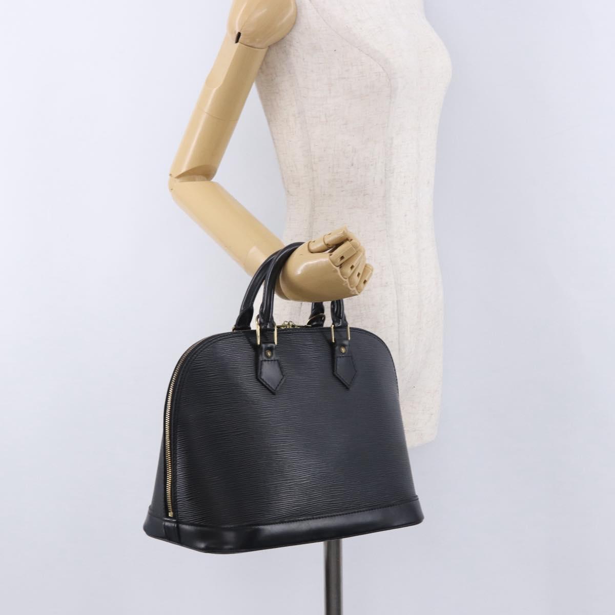 LOUIS VUITTON Epi Alma Hand Bag Noir Black M52142 LV Auth 198348A