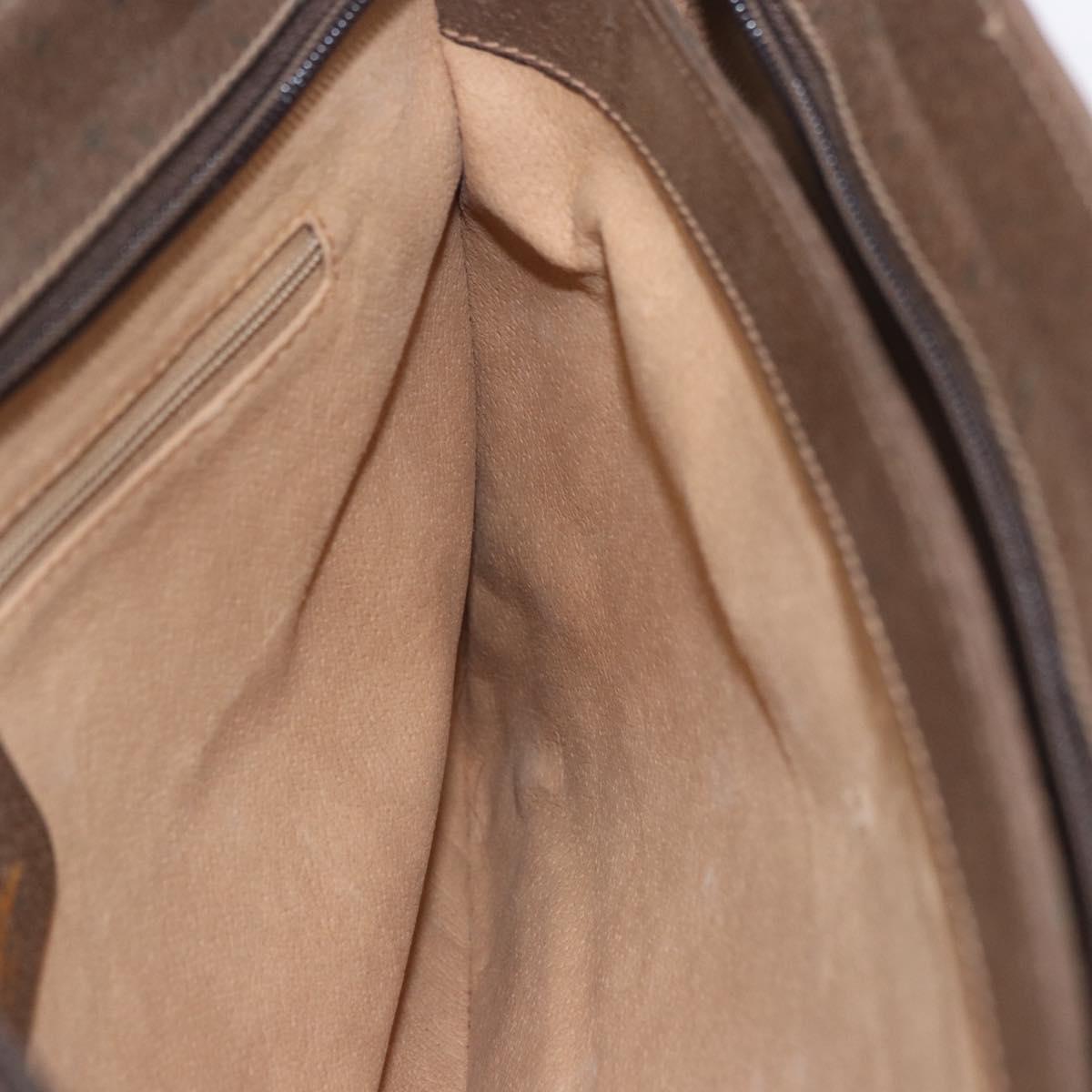 GUCCI GG Supreme Tote Bag PVC Leather Beige Gold Tone 86 02 021 Auth 198358