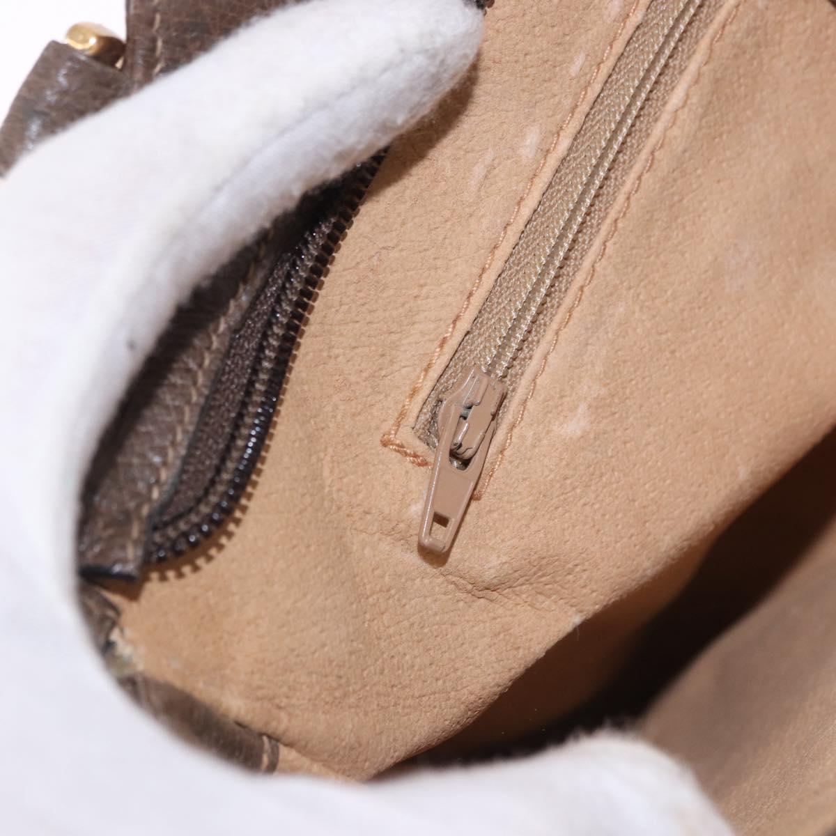 GUCCI GG Supreme Tote Bag PVC Leather Beige Gold Tone 86 02 021 Auth 198358