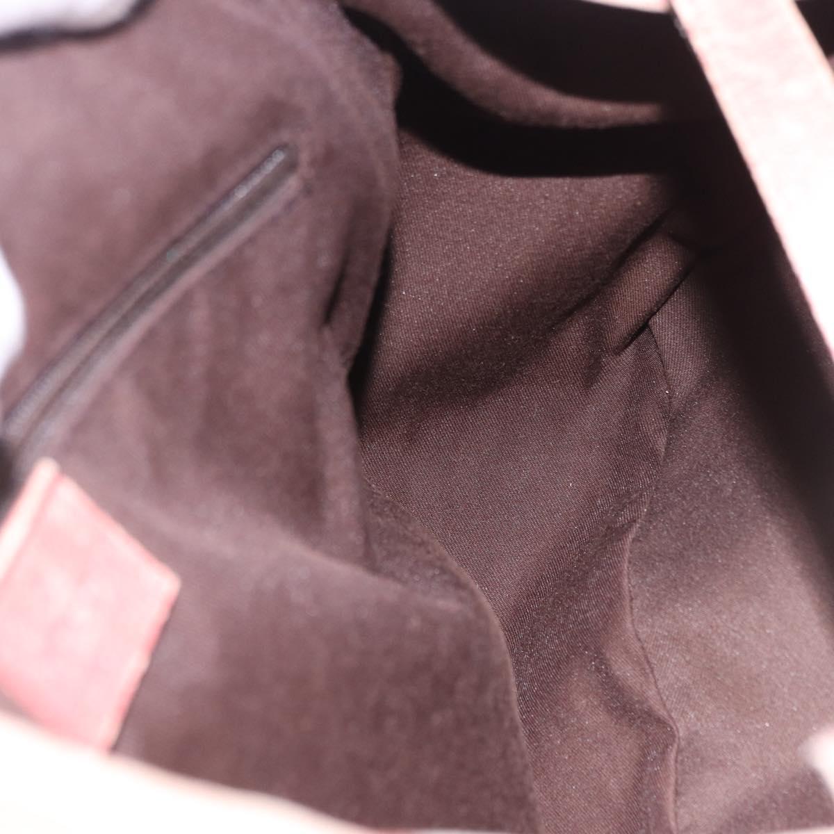 GUCCI GuccissimaGG Abby Sookie Tote Bag Suede Pink Gold Tone 130736 Auth 198365