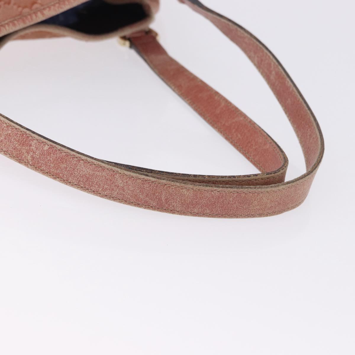 GUCCI GuccissimaGG Abby Sookie Tote Bag Suede Pink Gold Tone 130736 Auth 198365