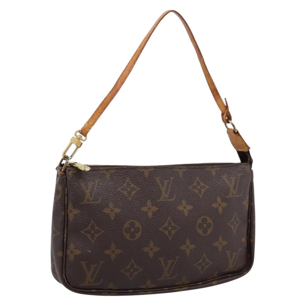 LOUIS VUITTON Monogram Pochette Accessoires Pouch M51980 LV Auth 198370