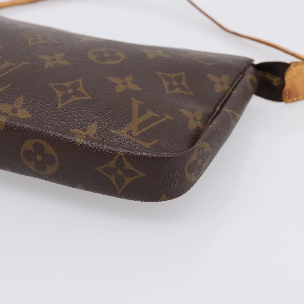 LOUIS VUITTON Monogram Pochette Accessoires Pouch M51980 LV Auth 198370