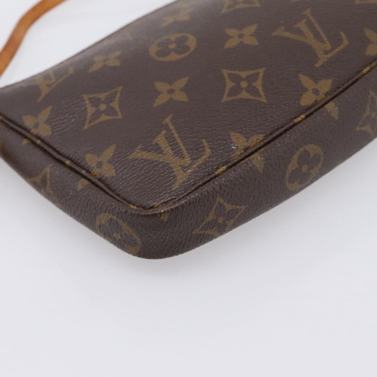LOUIS VUITTON Monogram Pochette Accessoires Pouch M51980 LV Auth 198370