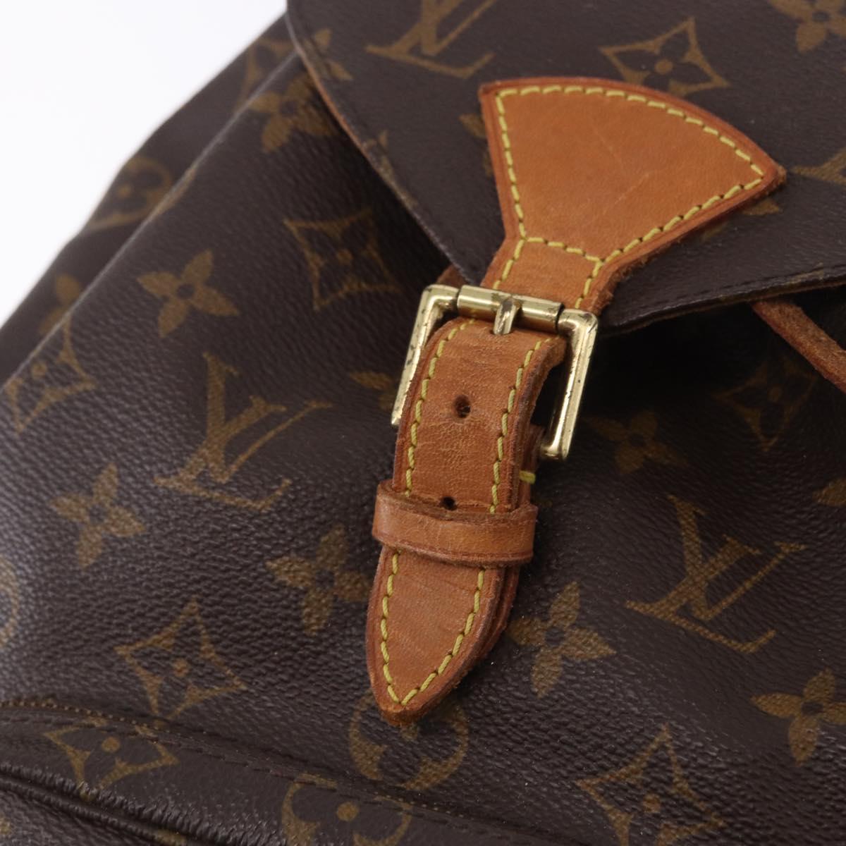 LOUIS VUITTON Monogram Montsouris MM Backpack M51136 LV Auth 198374