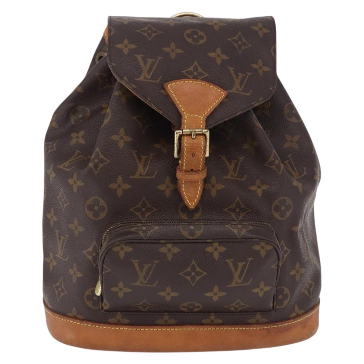 LOUIS VUITTON Monogram Montsouris MM Backpack M51136 LV Auth 198374