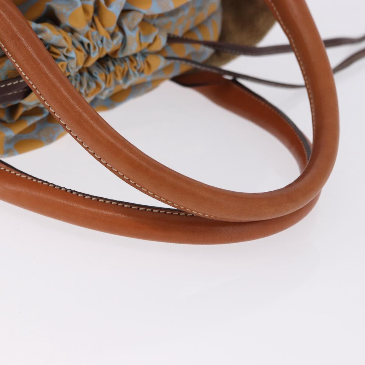 Vivienne Westwood Hand Bag Straw Light Blue Beige Auth 198376