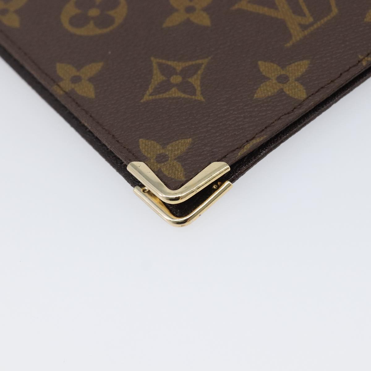 LOUIS VUITTON Monogram Note Cover LV Auth 198379