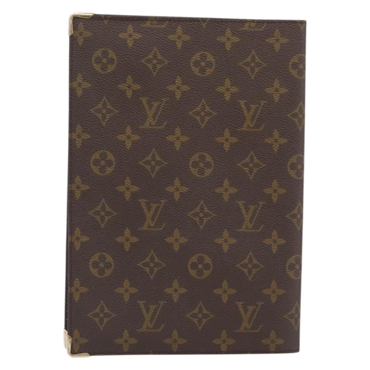 LOUIS VUITTON Monogram Note Cover LV Auth 198379