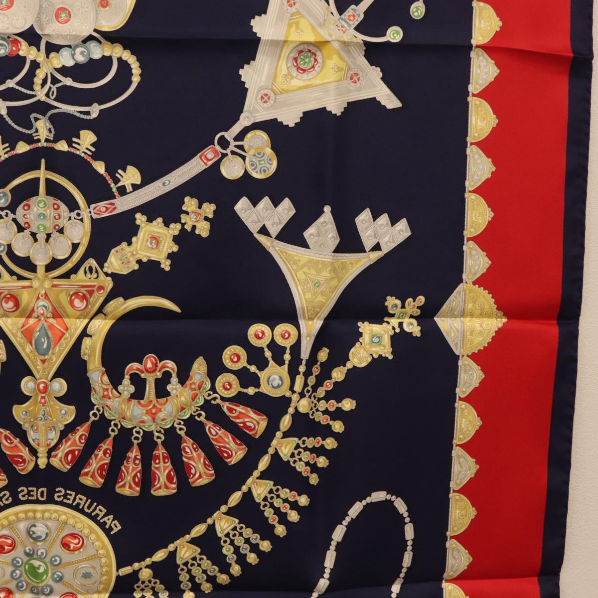 HERMES Carre 90 Scarf Silk Navy Auth 198381M