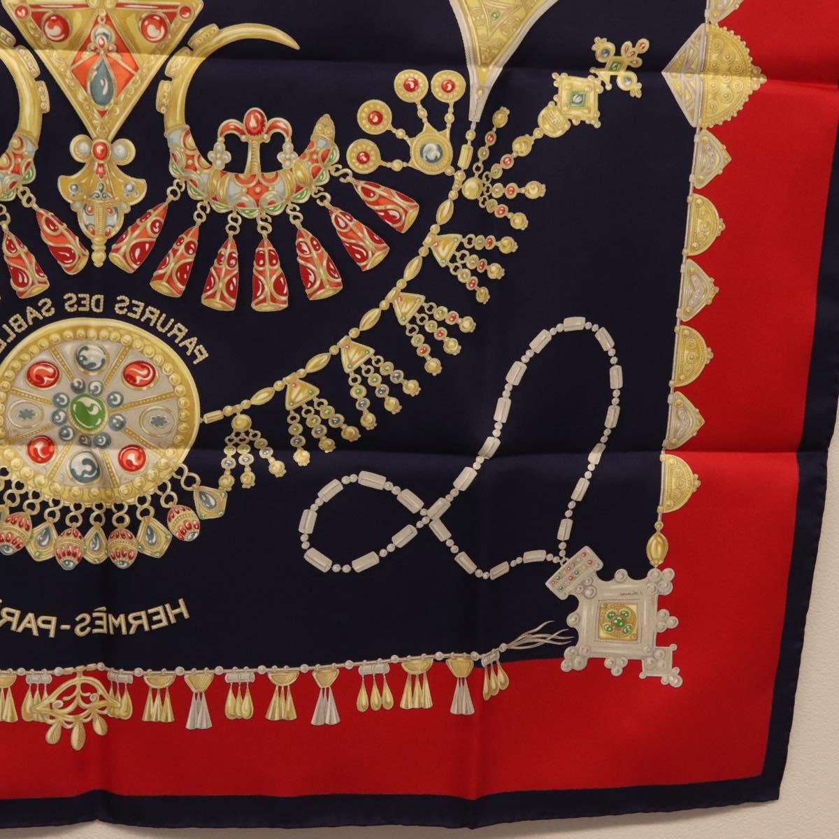 HERMES Carre 90 Scarf Silk Navy Auth 198381M