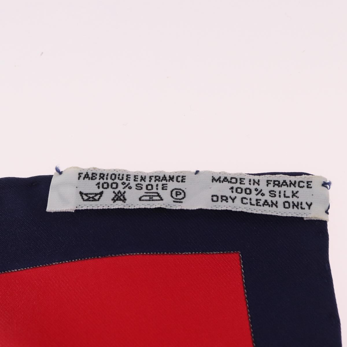 HERMES Carre 90 Scarf Silk Navy Auth 198381M