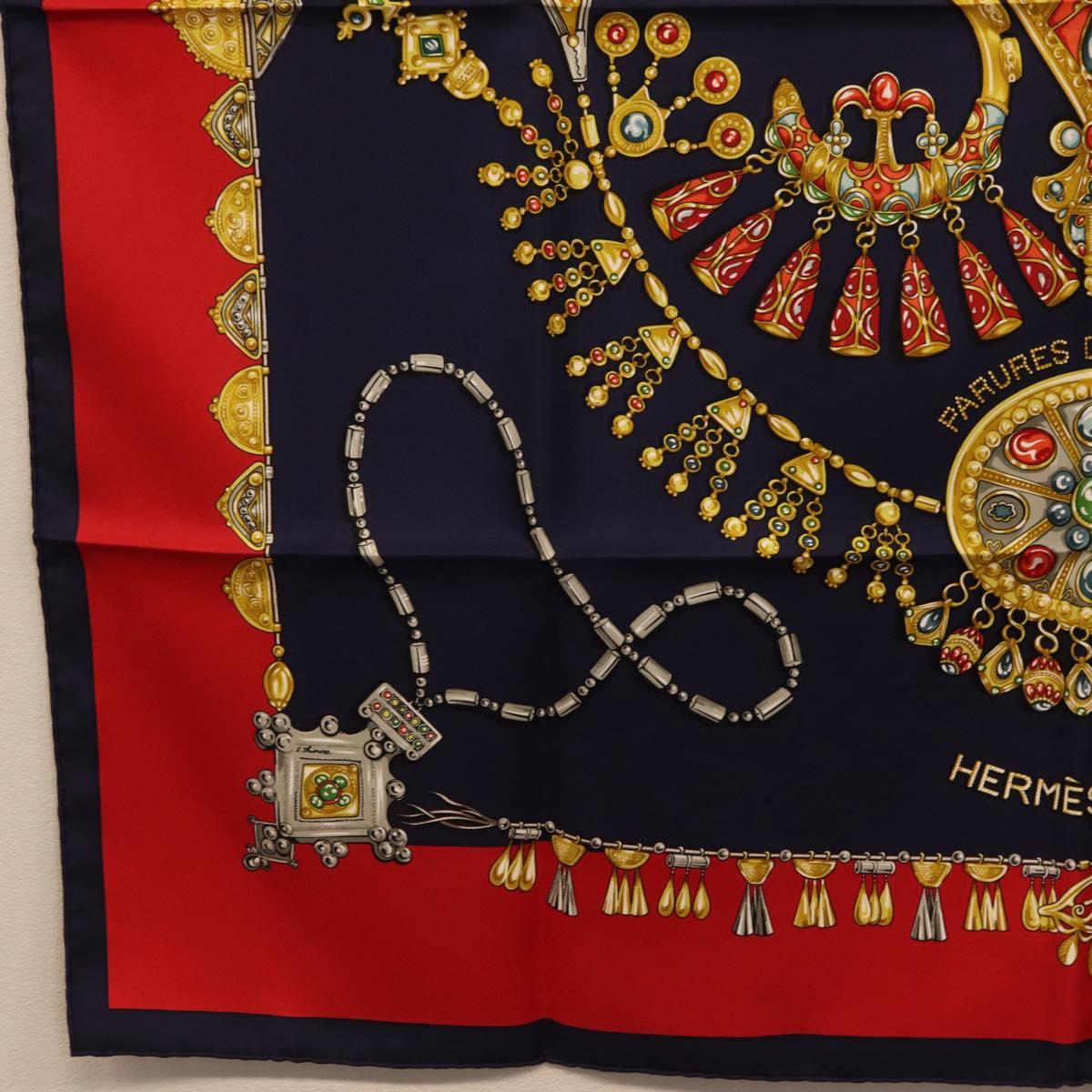 HERMES Carre 90 Scarf Silk Navy Auth 198381M