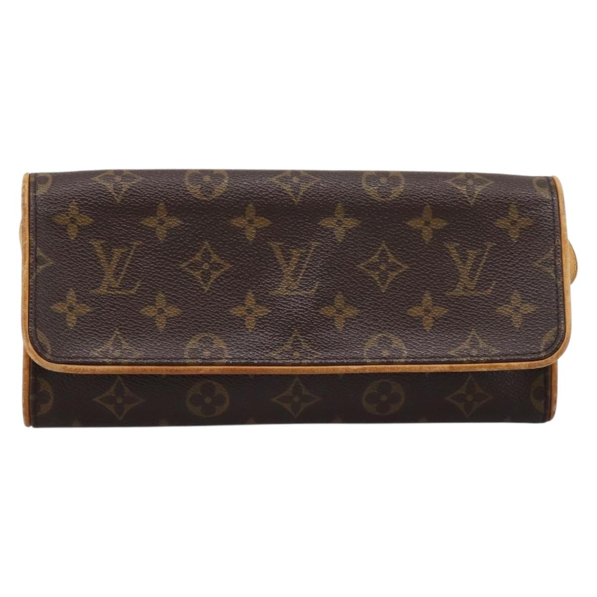 LOUIS VUITTON Monogram Pochette Twin GM Shoulder Bag M51852 LV Auth 198469