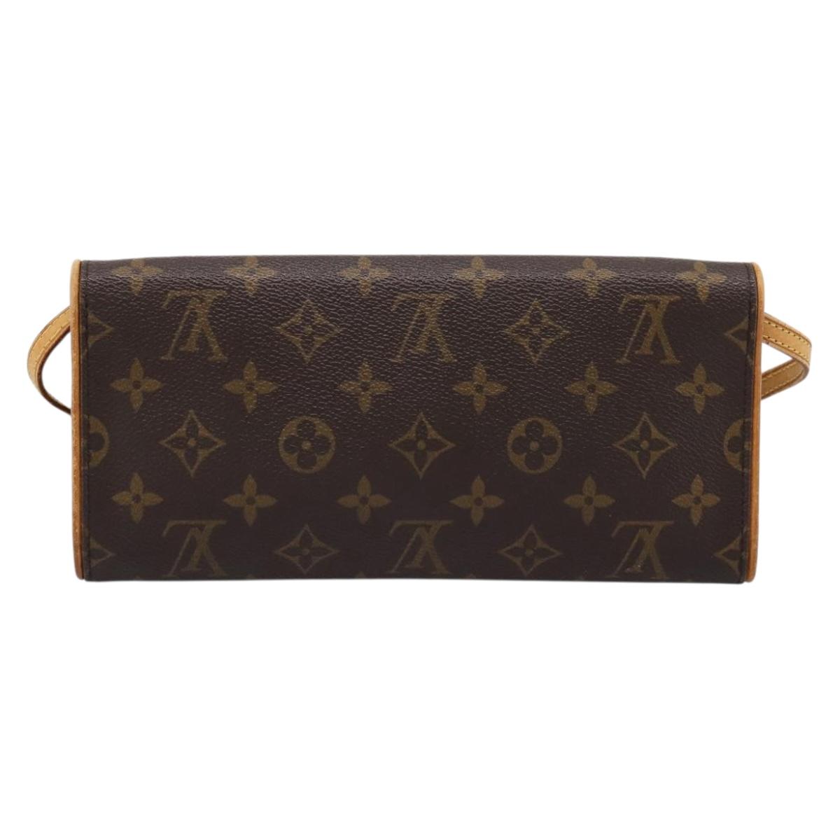 LOUIS VUITTON Monogram Pochette Twin GM Shoulder Bag M51852 LV Auth 198469