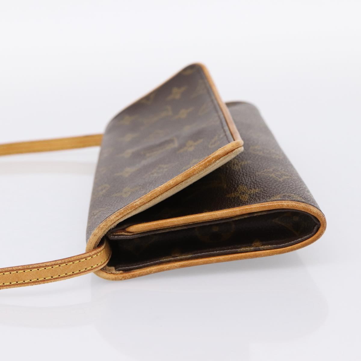 LOUIS VUITTON Monogram Pochette Twin GM Shoulder Bag M51852 LV Auth 198469