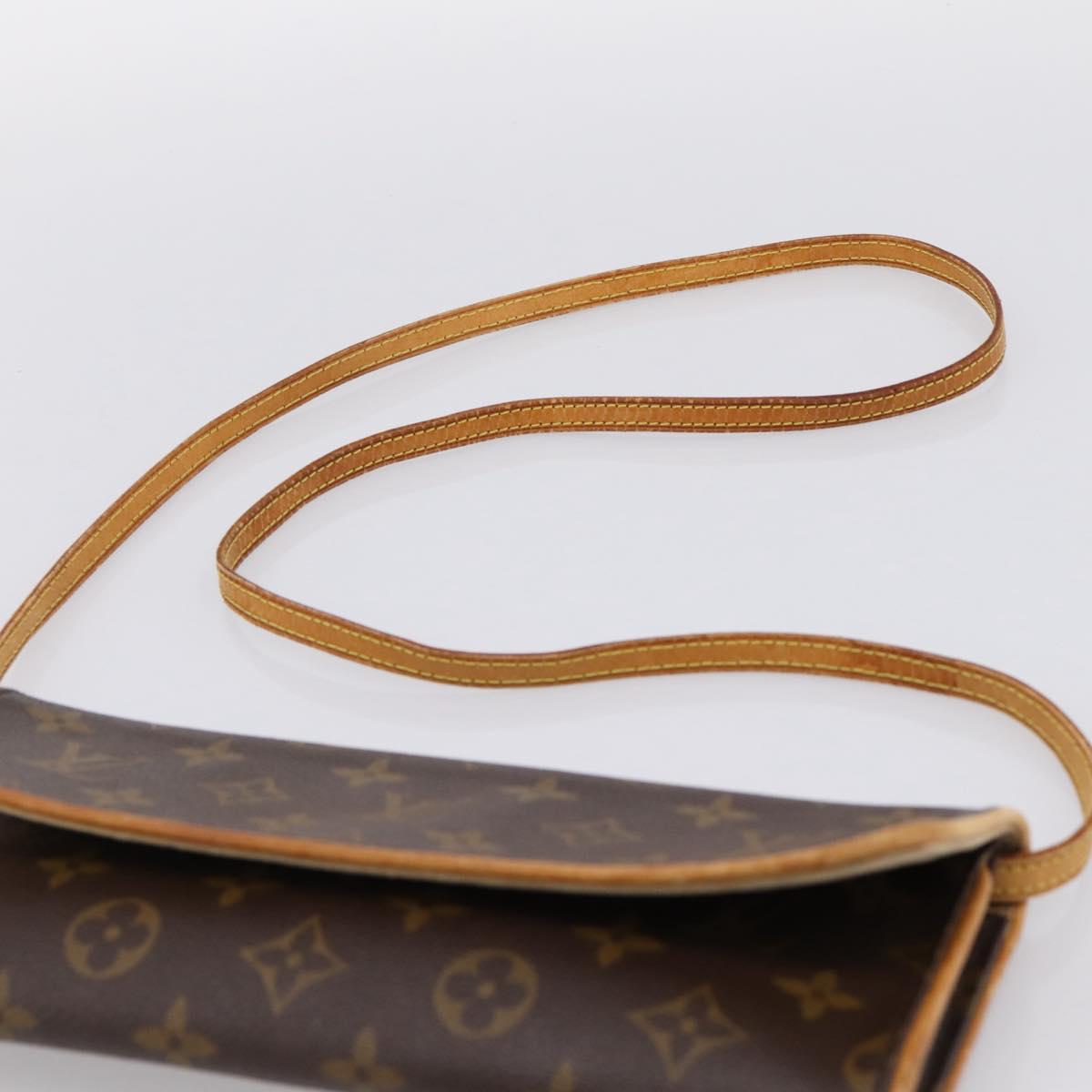 LOUIS VUITTON Monogram Pochette Twin GM Shoulder Bag M51852 LV Auth 198469