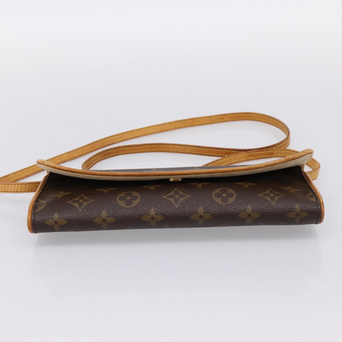 LOUIS VUITTON Monogram Pochette Twin GM Shoulder Bag M51852 LV Auth 198469
