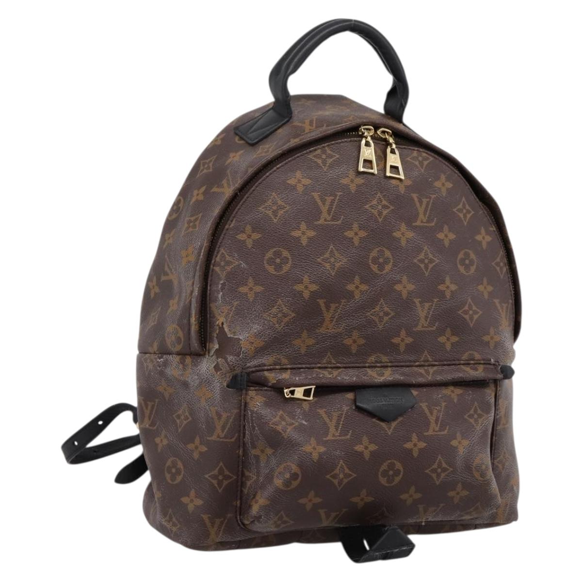 LOUIS VUITTON Monogram Palm Springs MM Backpack M44874 LV Auth 198473
