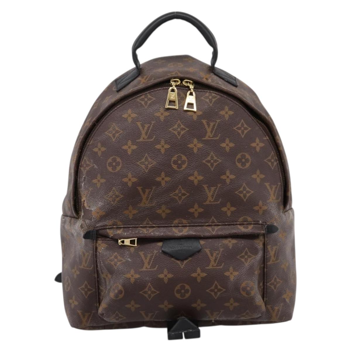 LOUIS VUITTON Monogram Palm Springs MM Backpack M44874 LV Auth 198473