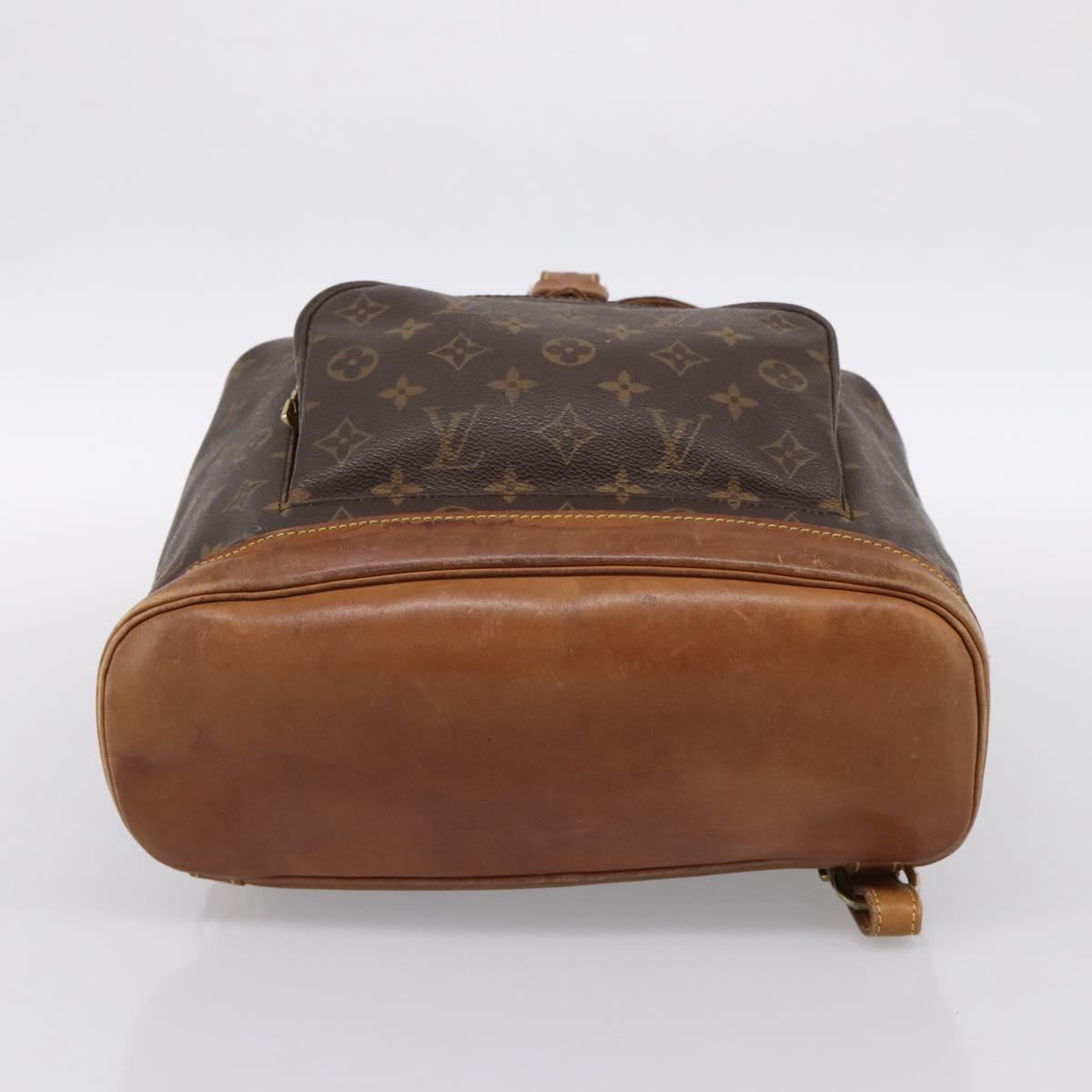 LOUIS VUITTON Monogram Montsouris GM Backpack M51135 LV Auth 198482
