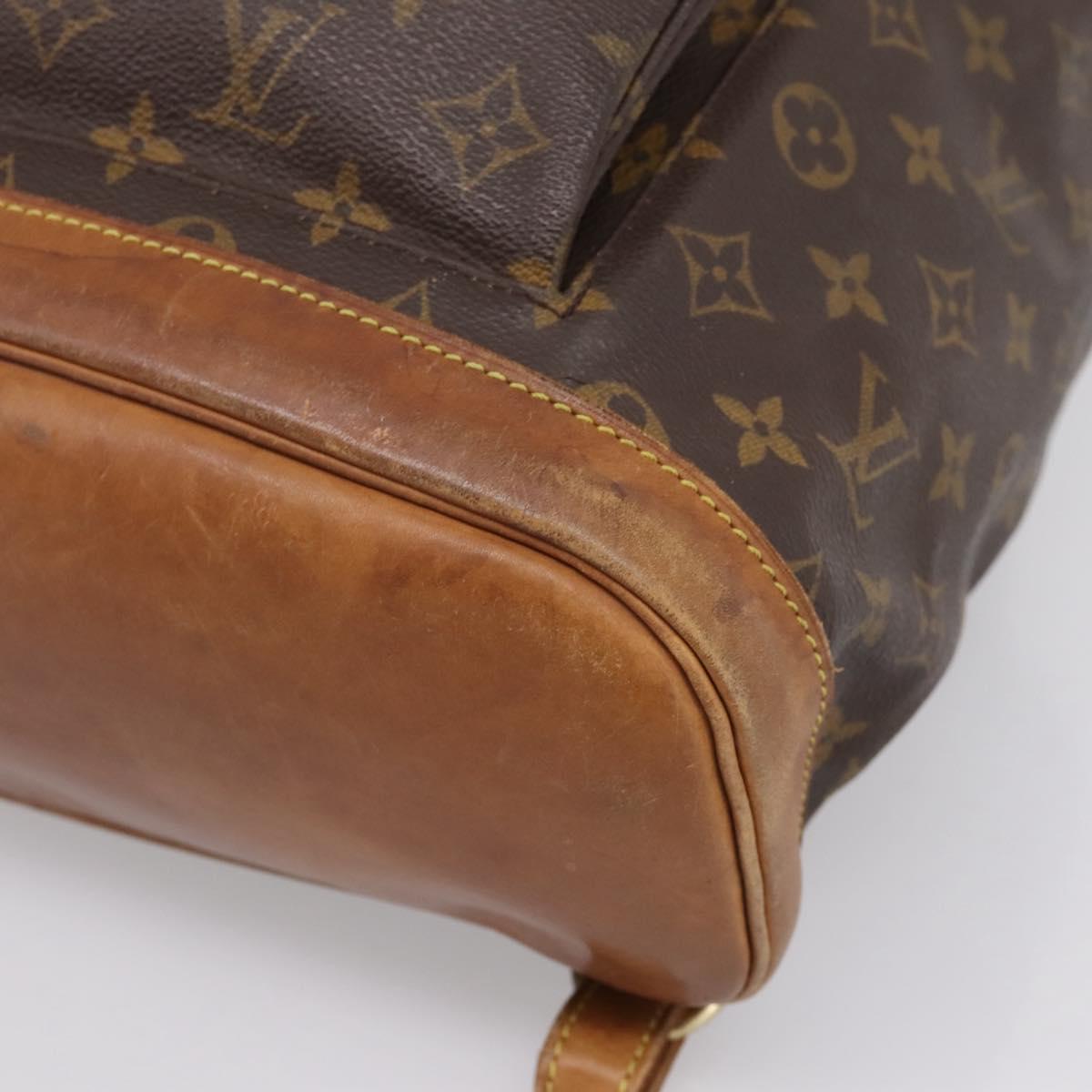 LOUIS VUITTON Monogram Montsouris GM Backpack M51135 LV Auth 198482