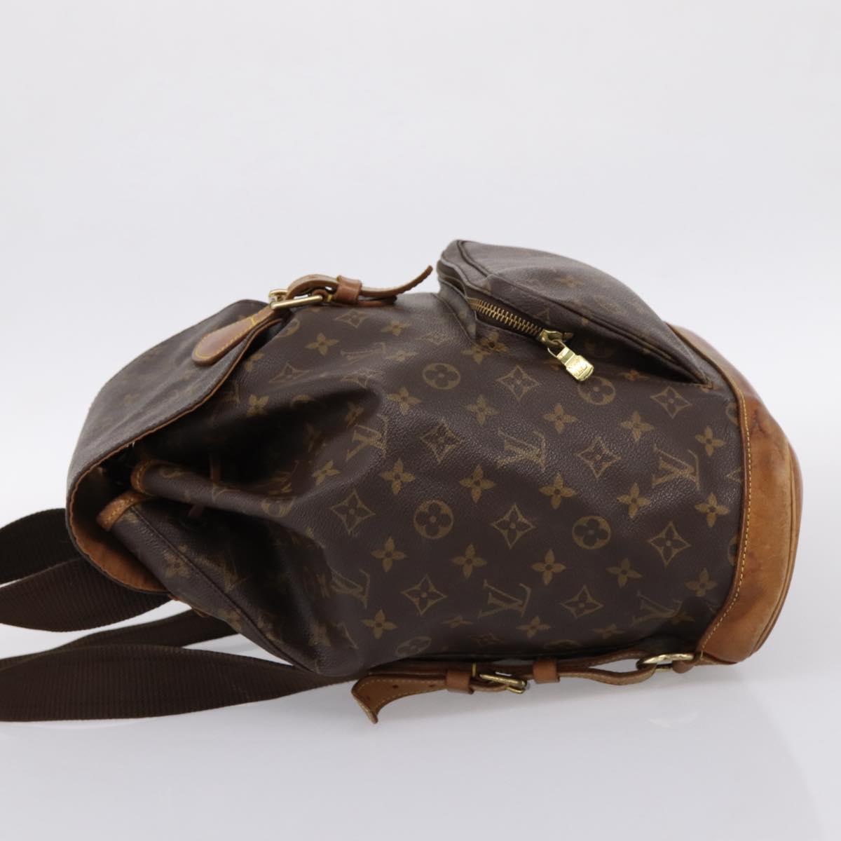 LOUIS VUITTON Monogram Montsouris GM Backpack M51135 LV Auth 198482