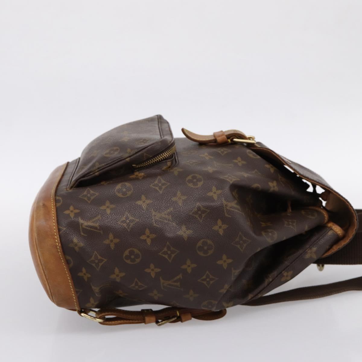 LOUIS VUITTON Monogram Montsouris GM Backpack M51135 LV Auth 198482