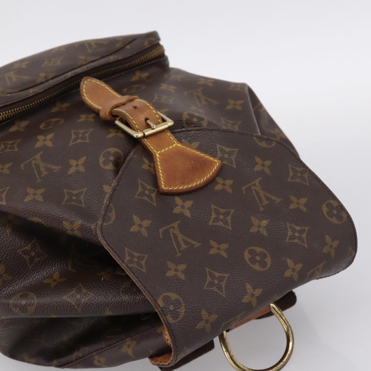 LOUIS VUITTON Monogram Montsouris GM Backpack M51135 LV Auth 198482