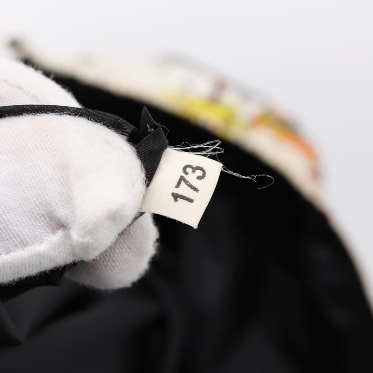 PRADA Tote Bag Nylon Ivory Black Auth 198485A