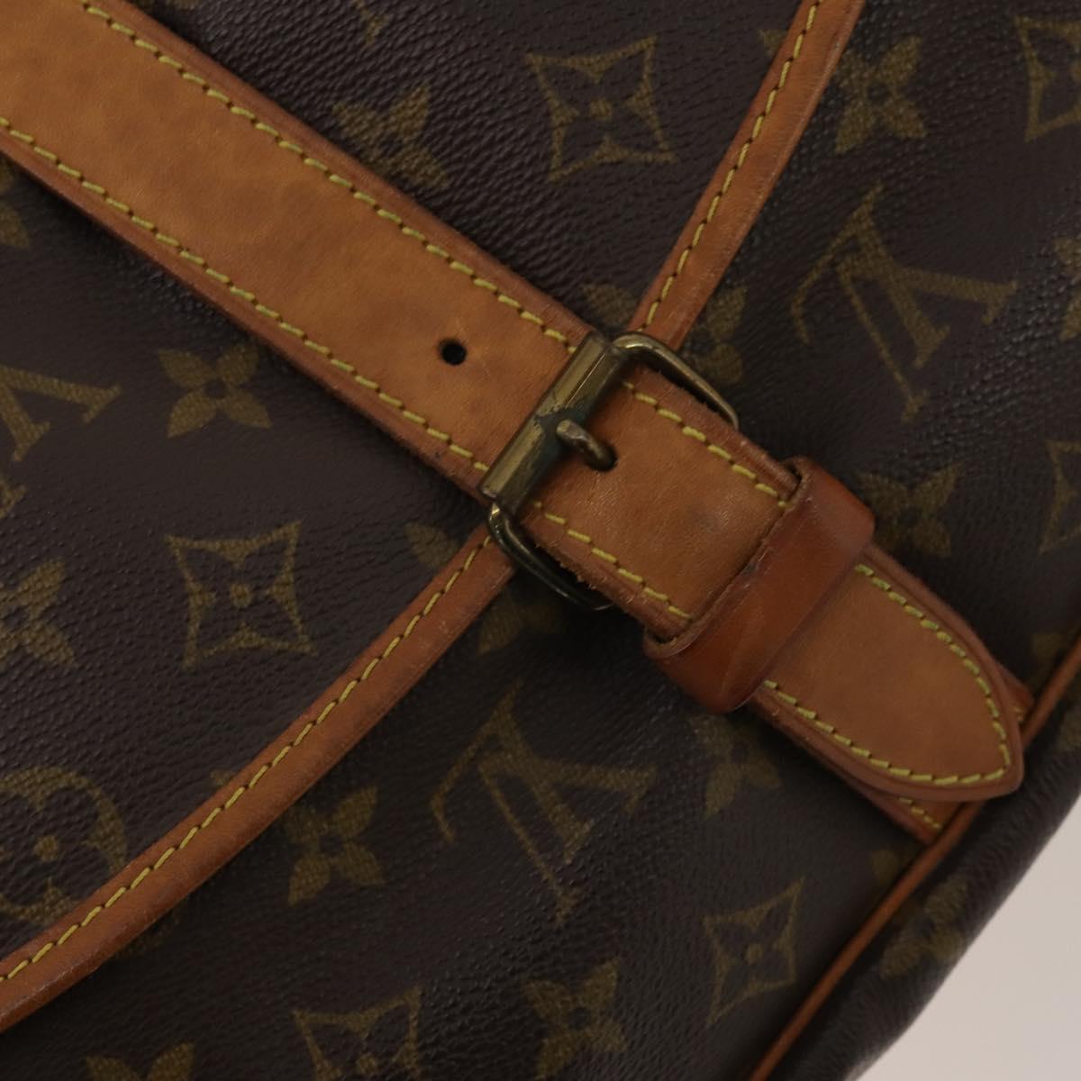 LOUIS VUITTON Monogram Saumur 35 Shoulder Bag M42254 LV Auth 198486