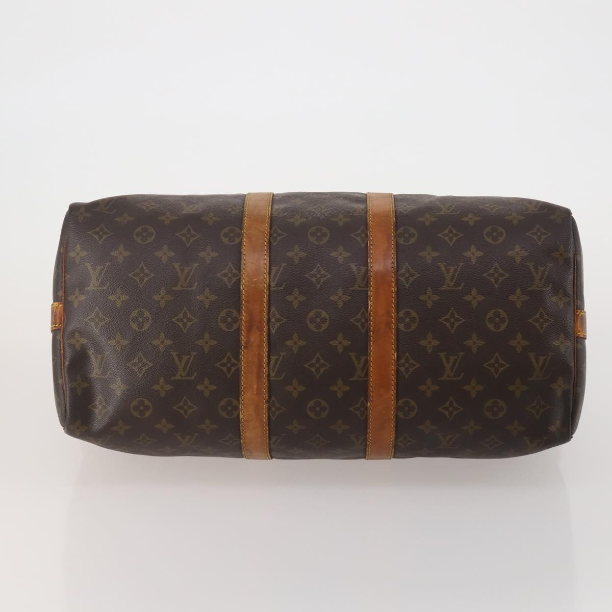 LOUIS VUITTON Monogram Keepall Bandouliere 45 Boston Bag M41418 LV Auth 198487