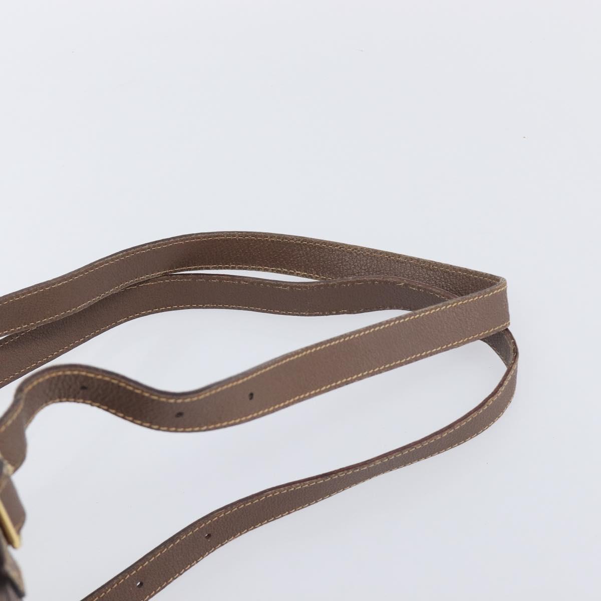 GUCCI Bamboo Backpack Suede Brown Gold Tone 003 2058 0030 Auth 198495