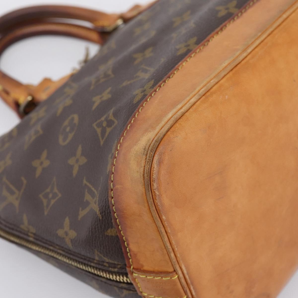 LOUIS VUITTON Monogram Alma Hand Bag M51130 LV Auth 198498