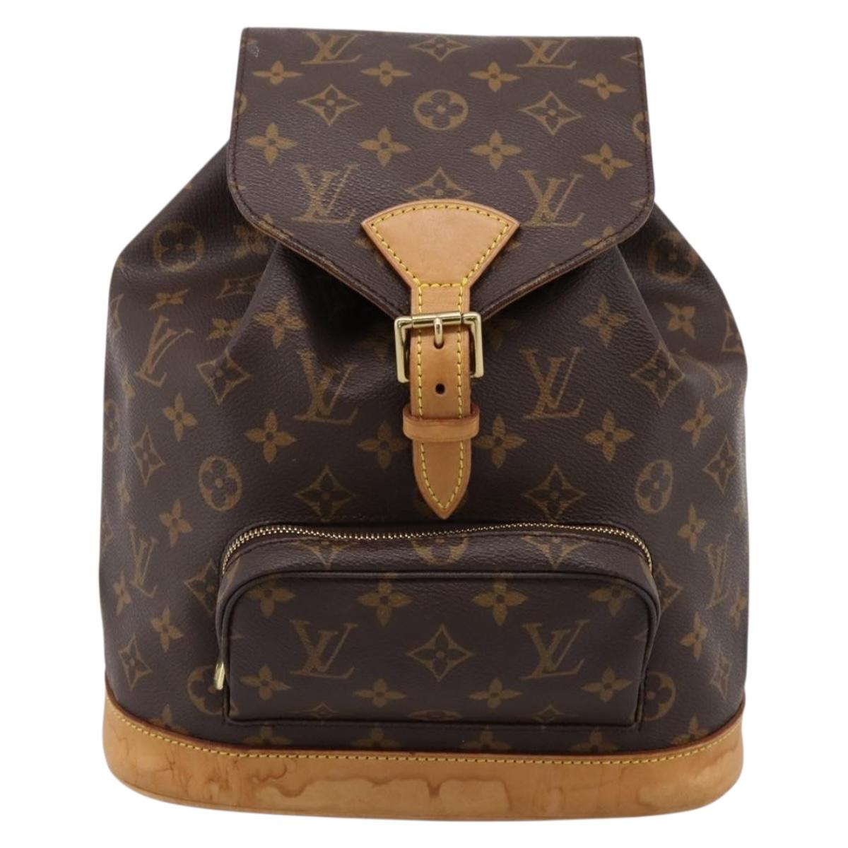 LOUIS VUITTON Monogram Montsouris MM Backpack M51136 LV Auth 198499