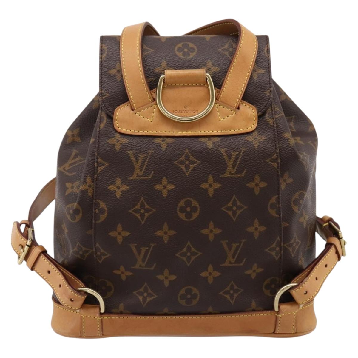 LOUIS VUITTON Monogram Montsouris MM Backpack M51136 LV Auth 198499