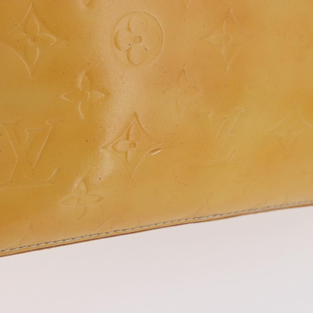 LOUIS VUITTON Monogram Vernis Houston Hand Bag Gris M91053 LV Auth 198502