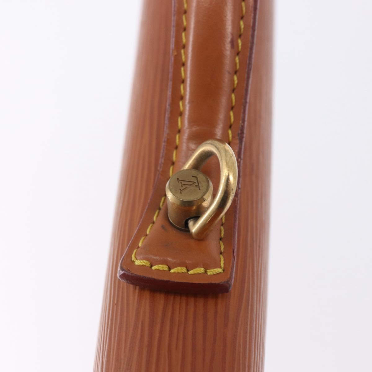 LOUIS VUITTON Epi Porte Documents Bandouliere Zipangu Gold M54468 LV Auth 198503