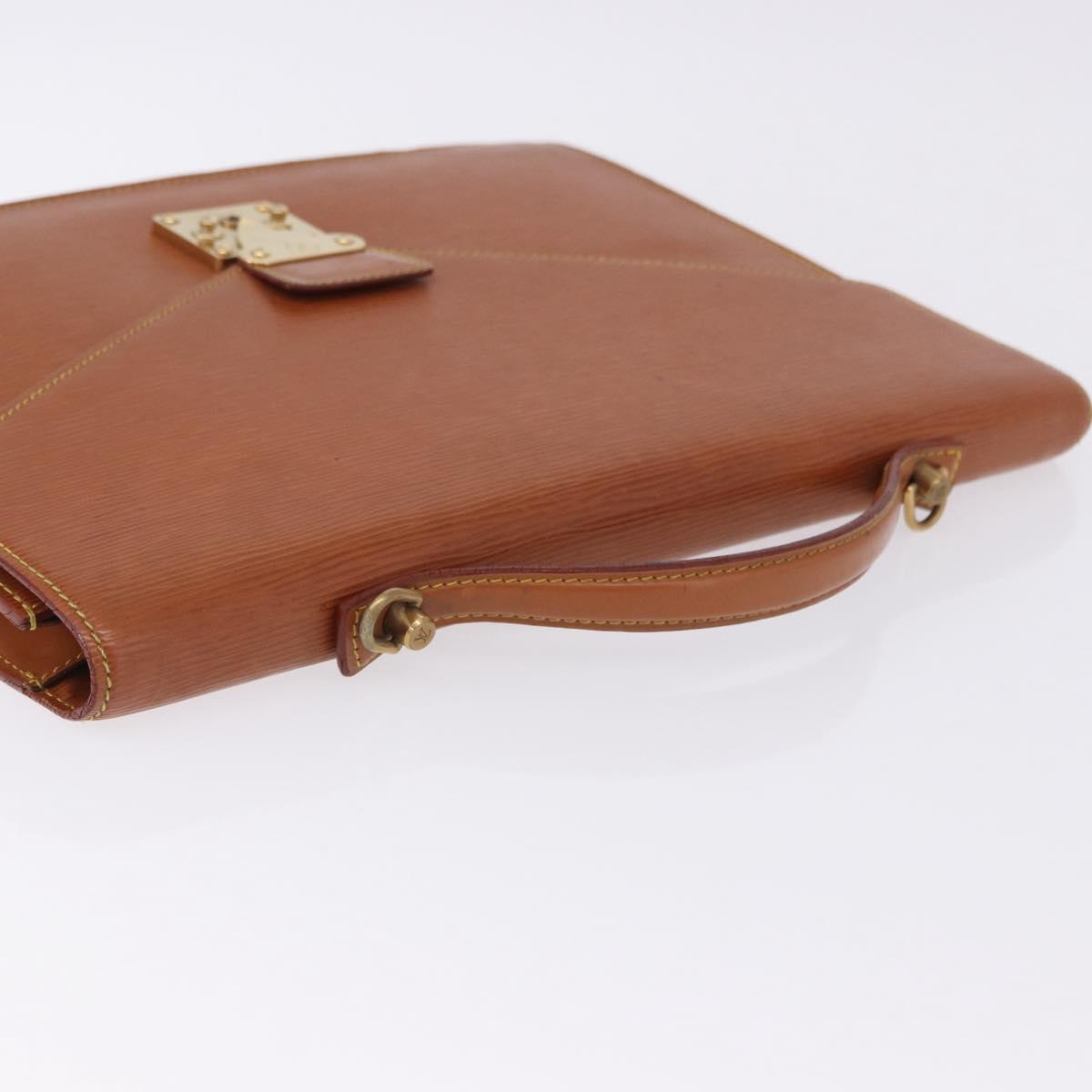 LOUIS VUITTON Epi Porte Documents Bandouliere Zipangu Gold M54468 LV Auth 198503