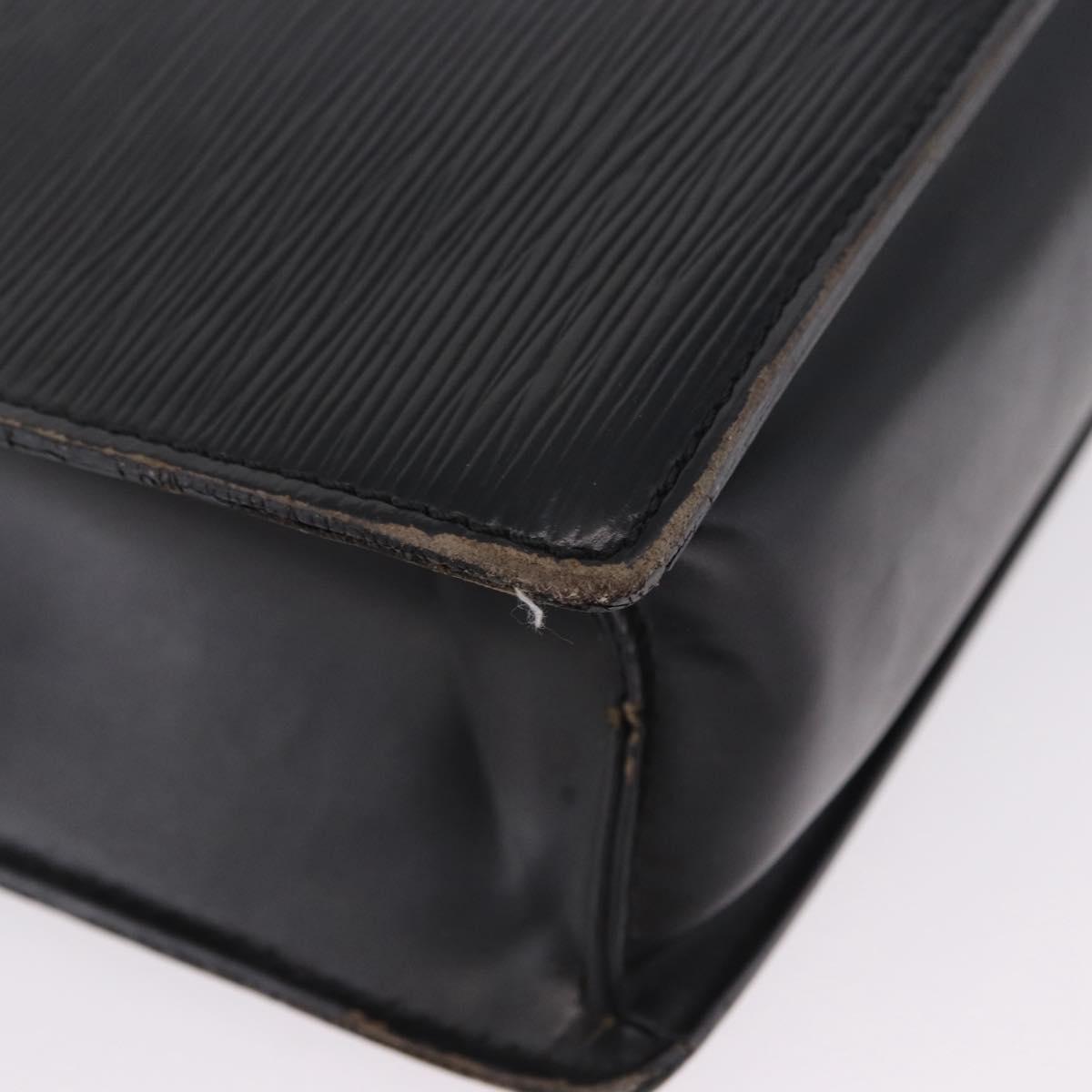 LOUIS VUITTON Epi Sac Plat Hand Bag Black M59082 LV Auth 198504