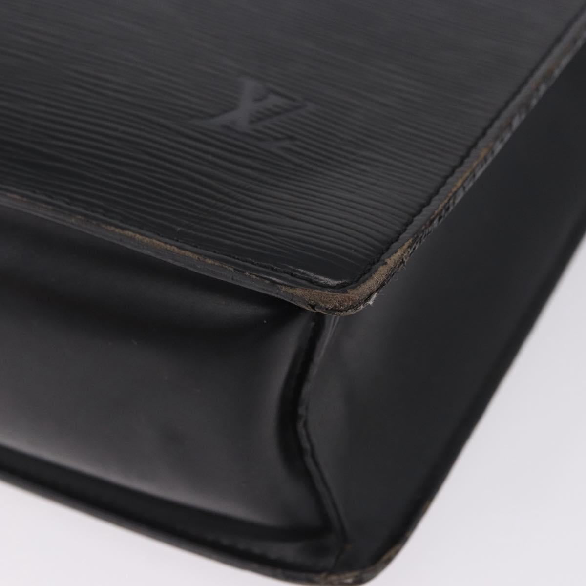 LOUIS VUITTON Epi Sac Plat Hand Bag Black M59082 LV Auth 198504